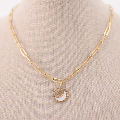 Collar moon white