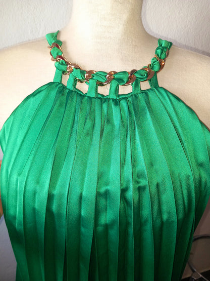 Vestido cadena de raso