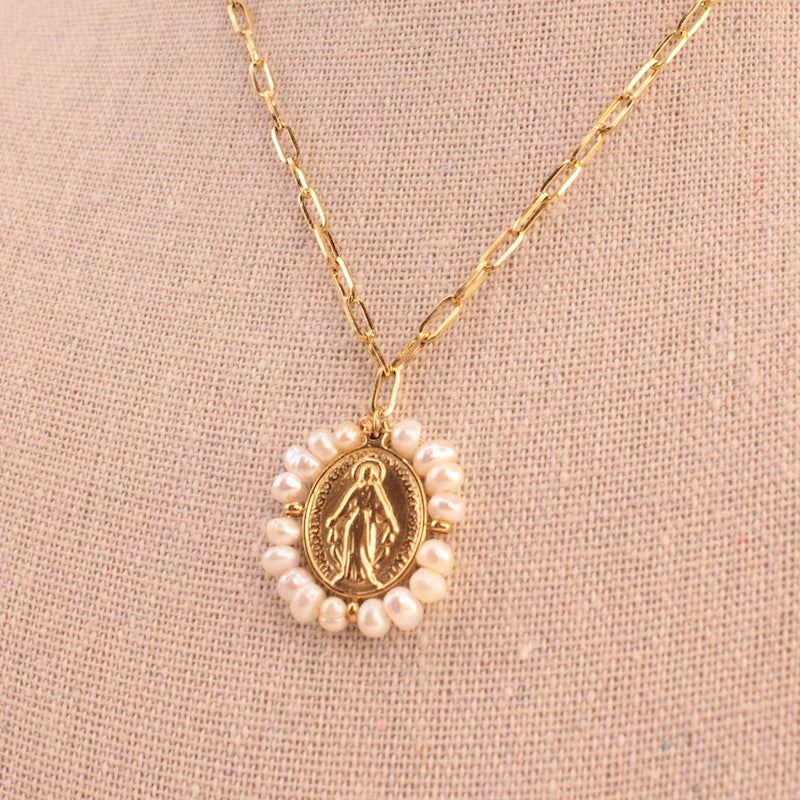 Colla la Milagrosa perlas